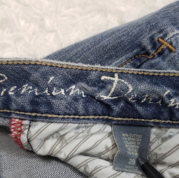 Converse Stanton Classic Boot Cut Jeans Womens 29x31 Lightly Distressed Denim - Picture 9 of 12